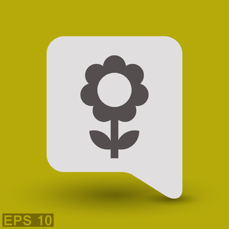 Pictograph of flower.のイラスト素材