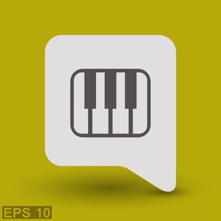 Pictograph of music keyboard.のイラスト素材