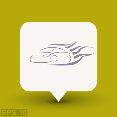 Pictograph of car. Vector concept illustration for design. Eps 10のイラスト素材