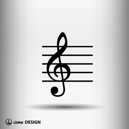 Pictograph of music keyのイラスト素材