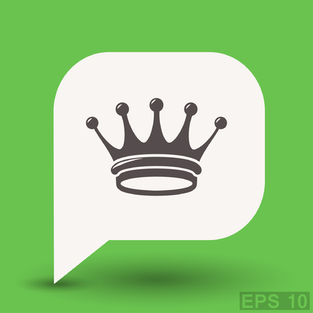 Pictograph of crown.のイラスト素材