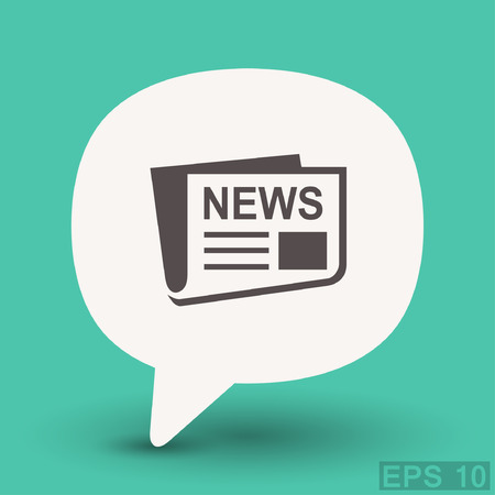 News icon. Vector concept illustration for design. Eps 10のイラスト素材
