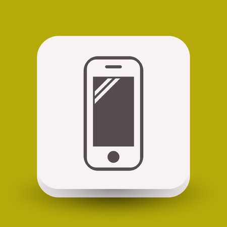 Pictograph of mobile. Vector concept illustration for design. Eps 10のイラスト素材