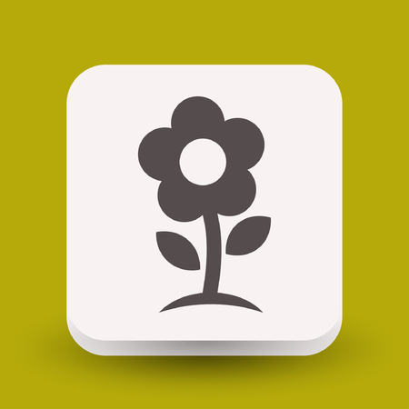 Pictograph of flower. Vector concept illustration for design. Eps 10のイラスト素材