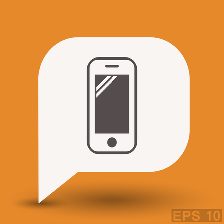 Pictograph of mobile phone.のイラスト素材