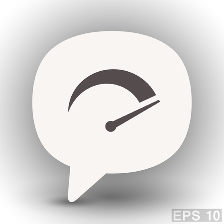 Pictograph of speedometer. Vector concept illustration for design. Eps 10のイラスト素材