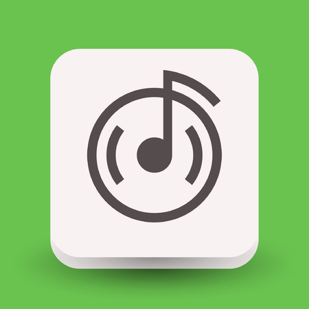 Pictograph of music note. Vector concept illustration for design. Eps 10のイラスト素材