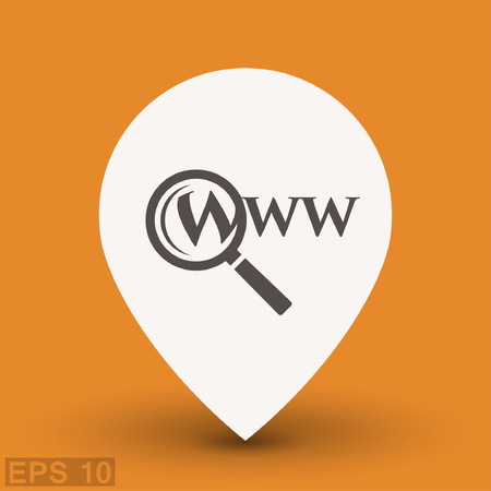 Pictograph of search. Vector concept illustration for design. Eps 10のイラスト素材