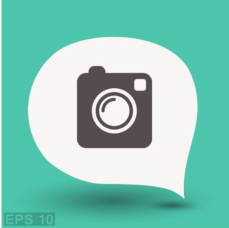 Pictograph of camera. Vector concept illustration for design. Eps 10のイラスト素材