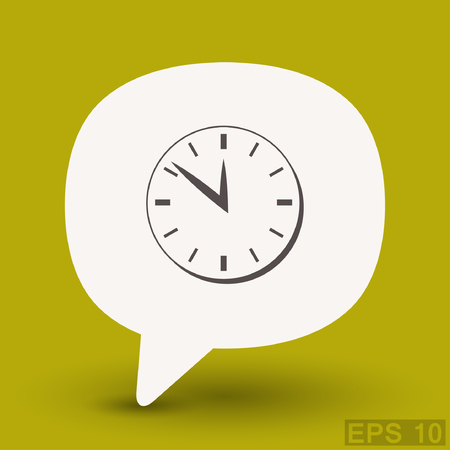 Pictograph of  clock. Vector concept illustration for design. Eps 10のイラスト素材