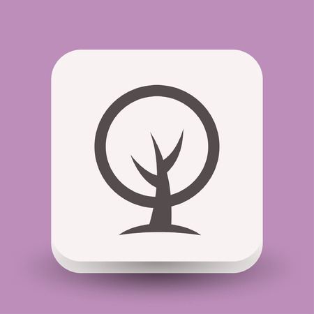 Pictograph of tree. Vector concept illustration for design. Eps 10のイラスト素材