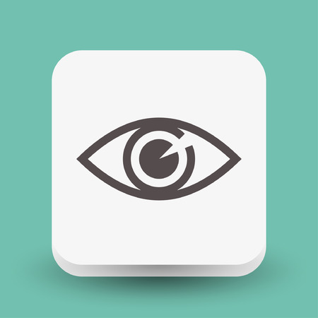 Pictograph of eye. Vector concept illustration for design.のイラスト素材