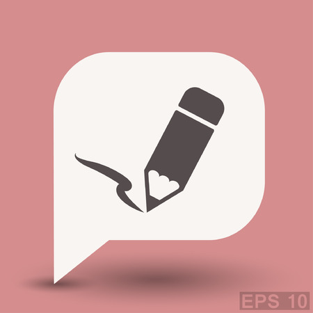 Pictograph of note. Vector concept illustration for design. Eps 10のイラスト素材