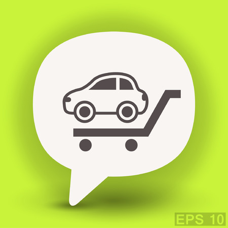 Pictograph of car. Vector concept illustration for design. Eps 10のイラスト素材