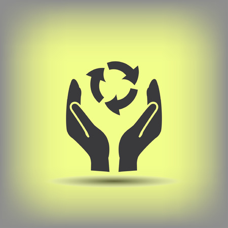 Pictograph of eco. Vector concept illustration for design. Eps 10のイラスト素材