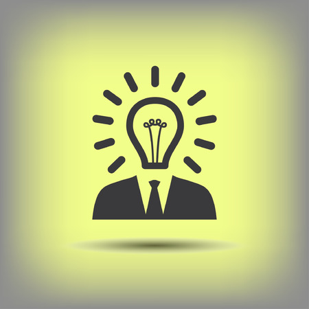 Pictograph of bulb concept. Vector concept illustration for design. Eps 10のイラスト素材