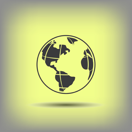 Pictograph of globe. Vector concept illustration for design. Eps 10のイラスト素材