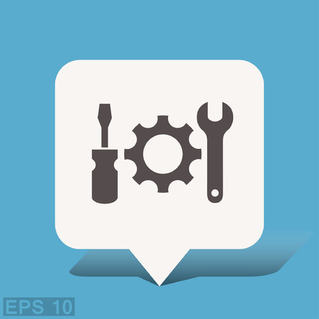 Pictograph of gear. Vector concept illustration for design. Eps 10のイラスト素材