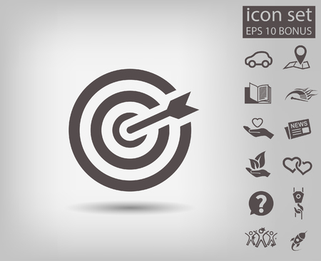 Pictograph of target. Vector concept illustration for design. Eps 10のイラスト素材