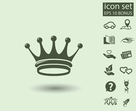 Pictograph of crown. Vector concept illustration for design. Eps 10のイラスト素材