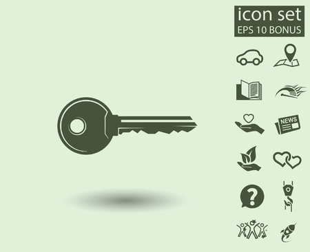 Pictograph of key. Vector concept illustration for design. Eps 10のイラスト素材