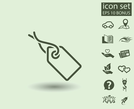 Pictograph of tag. Vector concept illustration for design. Eps 10のイラスト素材