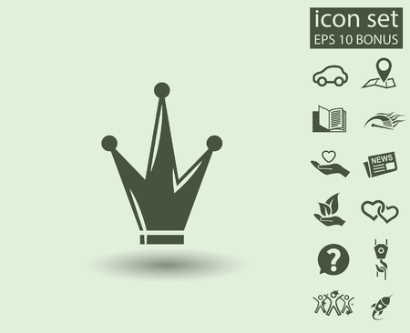 Pictograph of crown. Vector concept illustration for design. Eps 10のイラスト素材