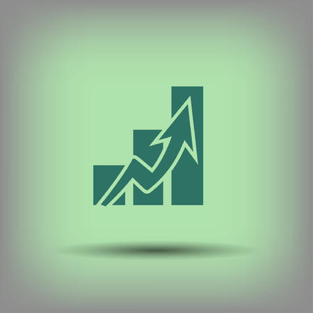 Pictograph of graph.のイラスト素材