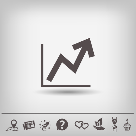 Pictograph of graph. Vector concept illustration for design. Eps 10のイラスト素材