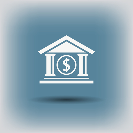 Pictograph of bank. Vector concept illustration for design. Eps 10のイラスト素材