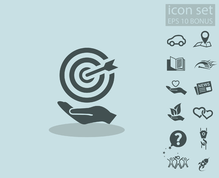 Pictograph of target. Vector concept illustration for design. Eps 10のイラスト素材