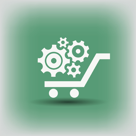 Pictograph of gear. Vector concept illustration for design.のイラスト素材