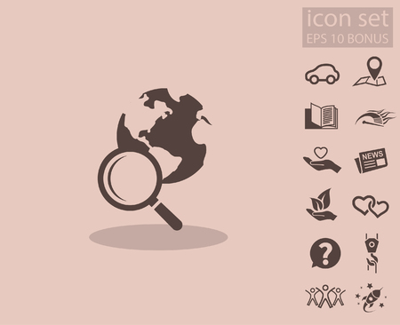 Pictograph of search. Vector concept illustration for design.のイラスト素材