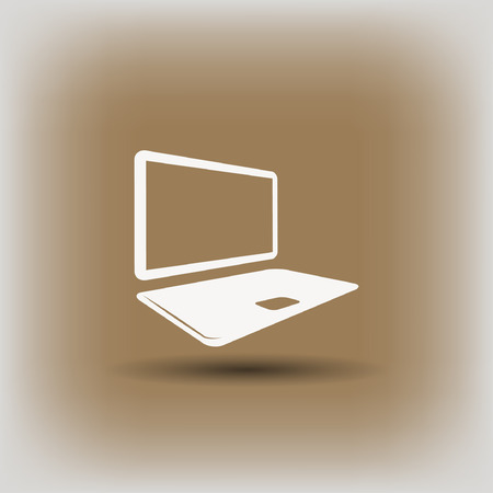 Pictograph of computer. Vector concept illustration for design.のイラスト素材
