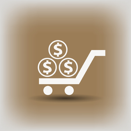 Pictograph of money. Vector concept illustration for design.のイラスト素材