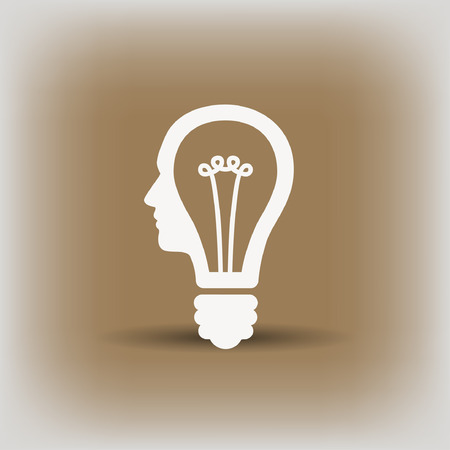 Pictograph of bulb concept. Vector concept illustration for design.のイラスト素材