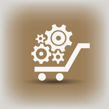 Pictograph of gear. Vector concept illustration for design.のイラスト素材