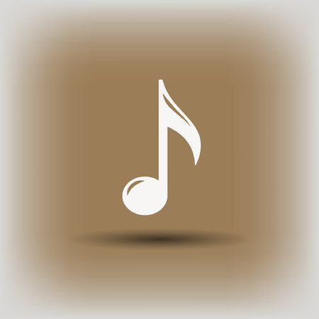 Pictograph of music note. Vector concept illustration for design.のイラスト素材