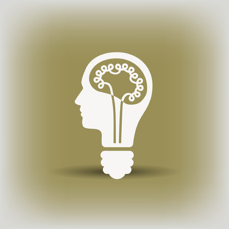 Pictograph of bulb concept. Vector concept illustration for design. Eps 10のイラスト素材