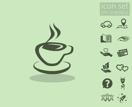 Pictograph of cup. Vector concept illustration for design. Eps 10のイラスト素材