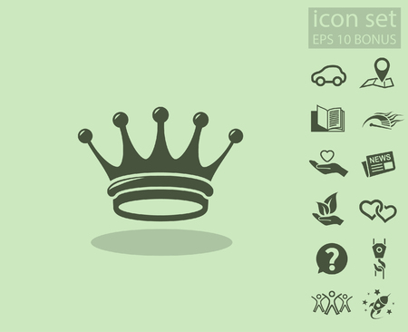 Pictograph of crown. Vector concept illustration for design. Eps 10のイラスト素材