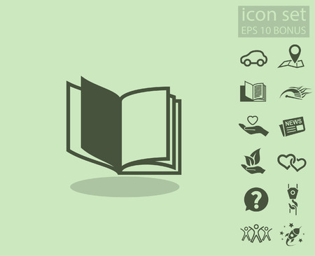 Pictograph of book. Vector concept illustration for design.のイラスト素材