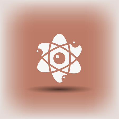 Pictograph of atom. Vector concept illustration for design. Eps 10のイラスト素材