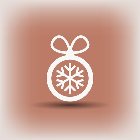 Pictograph of christmas ball. Vector concept illustration for design. Eps 10のイラスト素材