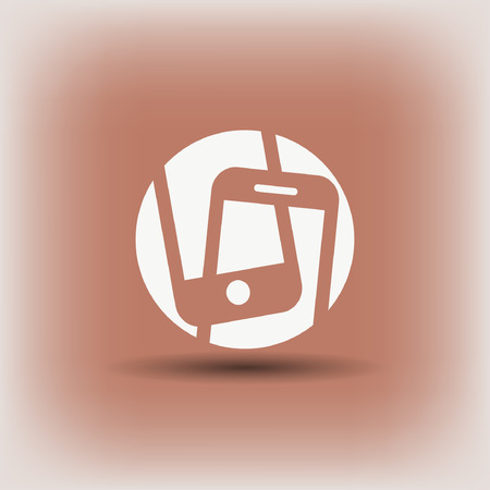 Pictograph of mobile. Vector concept illustration for design. Eps 10のイラスト素材