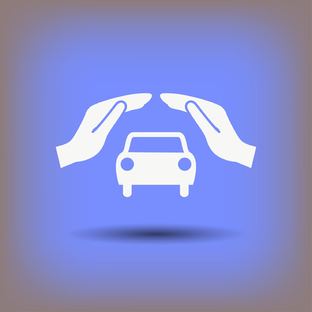 Pictograph of car. Vector concept illustration for design.のイラスト素材