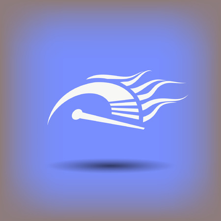 Pictograph of speedometer. Vector concept illustration for design. Eps 10のイラスト素材