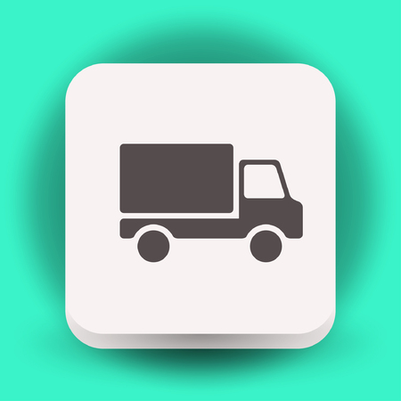 Pictograph of truck. Vector concept illustration for design.のイラスト素材