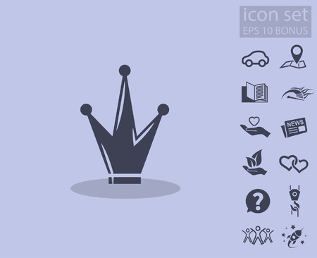 Pictograph of crown. Vector concept illustration for design.のイラスト素材