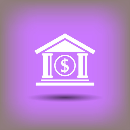 Pictograph of bank. Vector concept illustration for design.のイラスト素材
